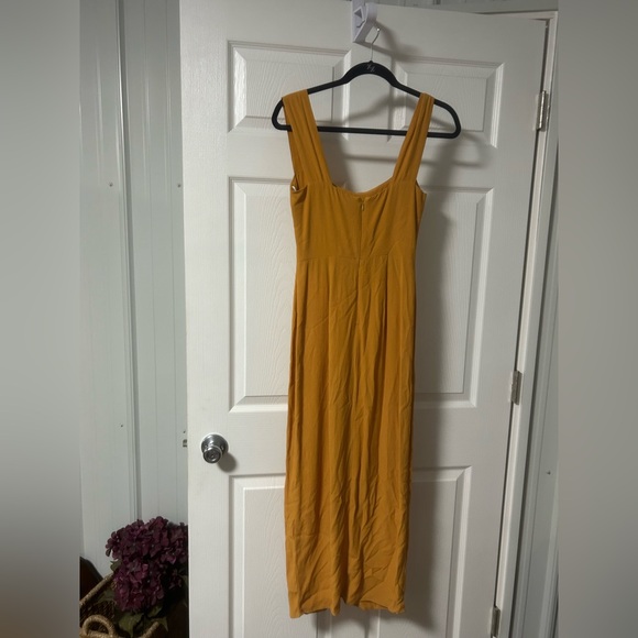 Reformation Elegant Mustard Yellow Women's Dress - Picture 3 of 5